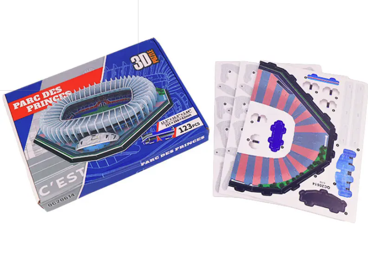 Puzzle 3D Parc des Princes PARIS 123 pieces A monter soi meme sans colle.