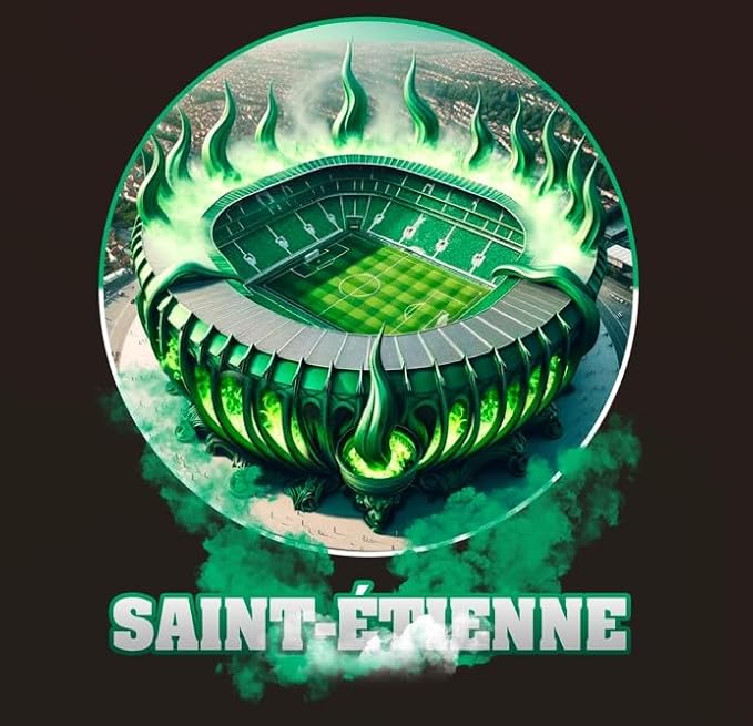 Tee-Shirt Saint-Etienne Supporters Stade FUMIGÈNES