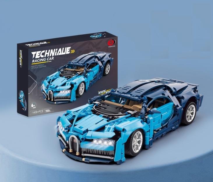 Buildream Sport Car Bugatti CHIRON 1408 Pieces , eclairage Non fourni, en Option !