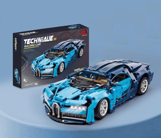 Buildream Sport Car Bugatti CHIRON 1408 Pieces , eclairage Non fourni, en Option !